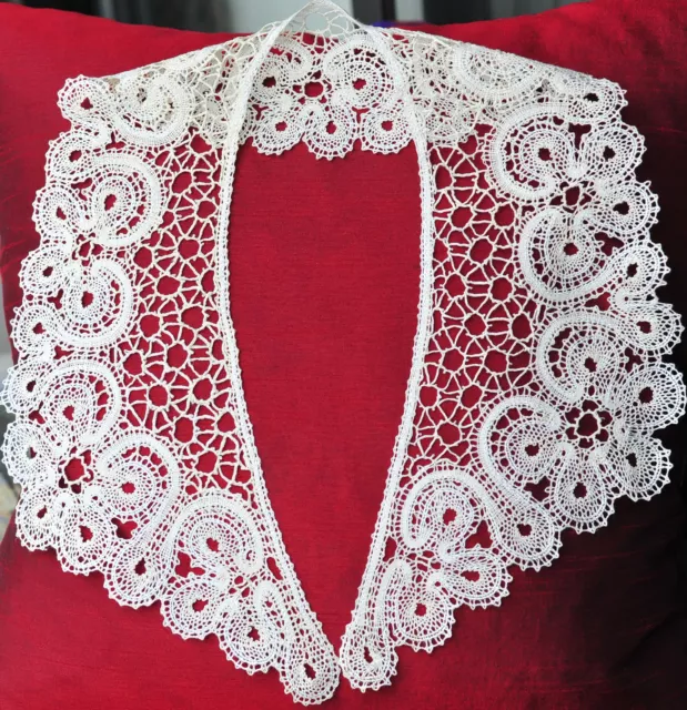 PATTERN for Large V Collar. Length 25 " Russian Vologda Lace. Full size.