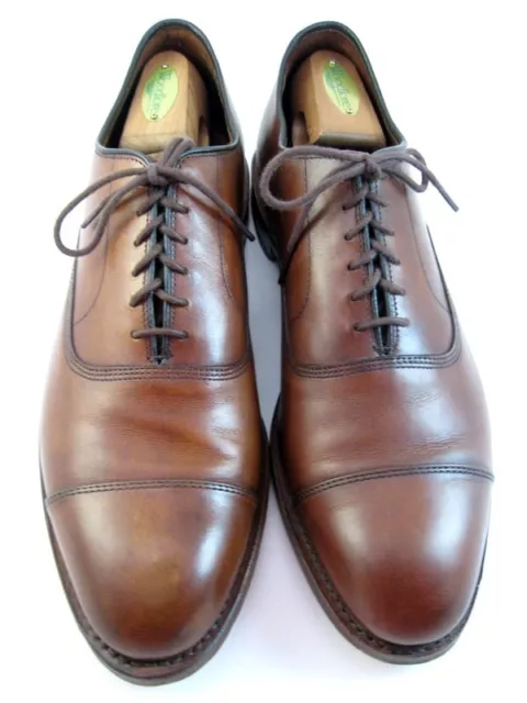 Allen Edmonds "Park Avenue" Cap-Toe Men's Oxfords 10 D Dark Chili Made USA(333N)