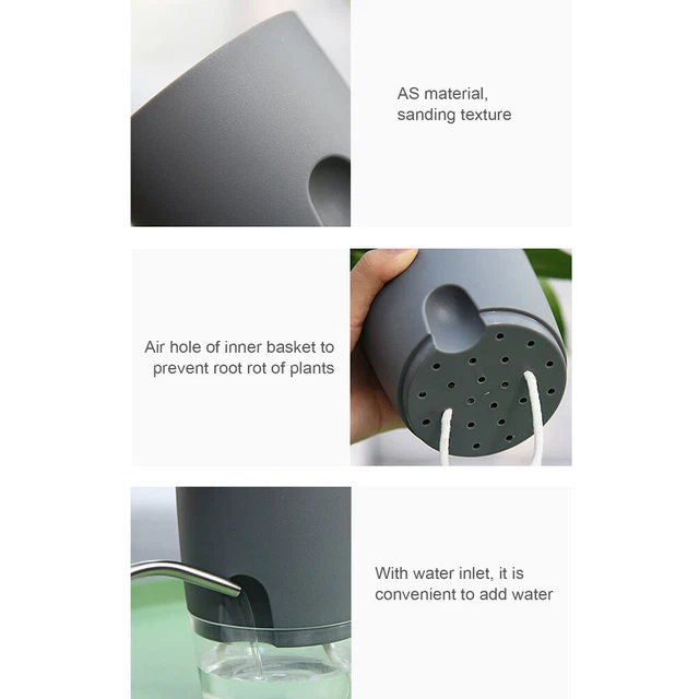 Watering Planter Self Watering Flower Pot Water Storage Basin (8.2cm) 9