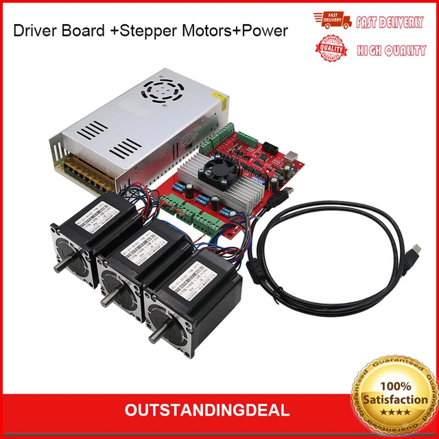 KIT CNC MACH3 USB 3 Axes TB6560 Moteur Pas À Pas Carte Pilote.