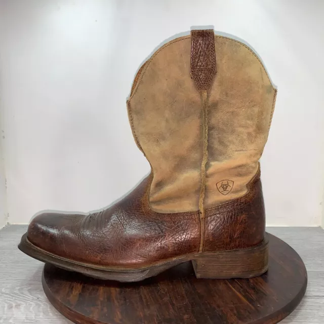 ARIAT RAMBLER MENS 11 D Boots Brown Leather Western Pull On Soft Toe ...