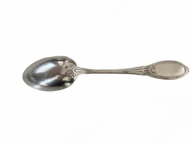 Lot De 4 Cuillères à Dessert Métal Argenté Boulenger - Modèle Empire - 14 Cm - Occasion