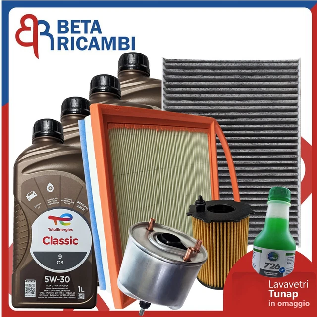 Kit Tagliando Peugeot 208 1.2 VTi GPL Metano Benzina 4 Litri Olio Total 5W30 - Foto 11