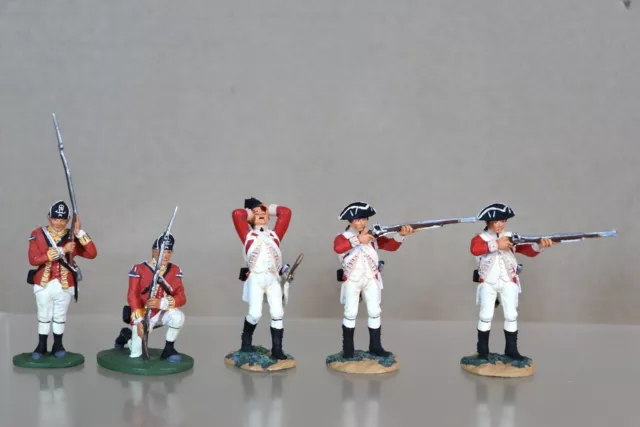 BRITAINS AMERICAN REVOLUTION BRITISH SOLDIERS MARCHING & STANDING FIRING 2od