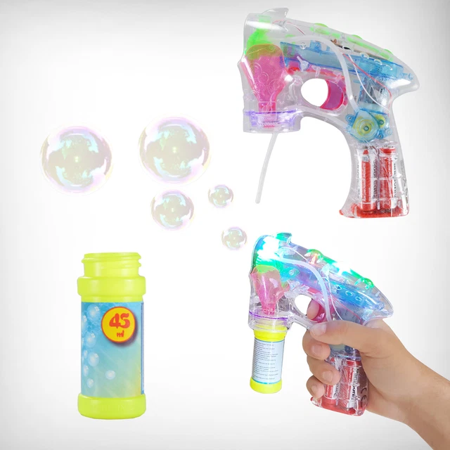 Pistola De Burbujas De 88 Agujeros Con Luz LED – Máquina Automática Que Expulsa 20.000 Burbujas Por Minuto, Ideal Para Fiestas
