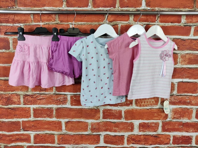 BABY GIRL BUNDLE AGE 12-18 MONTHS NEXT BLUEZOO etc SHORTS SKIRT TOP T-SHIRT 86CM