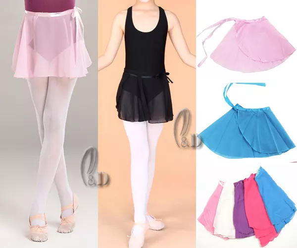 AU SELLER Girls Ladies Ballet Dance Chiffon Warp Skirt Skate Dress da011