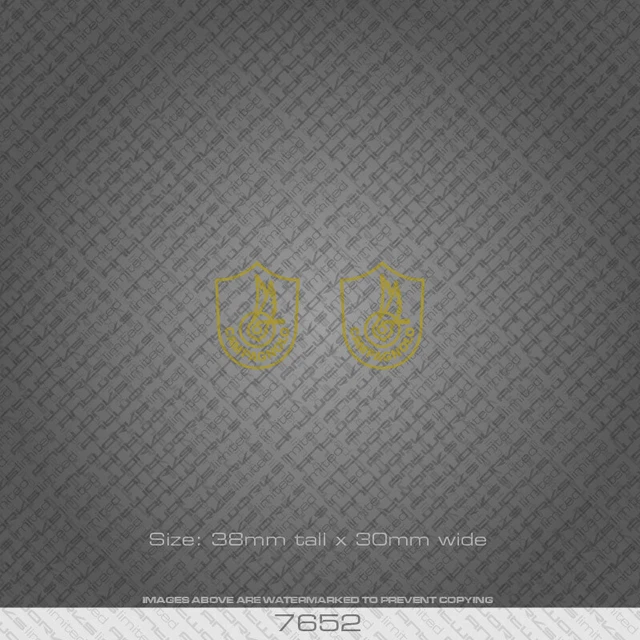 7652 - Campagnolo Gold 38mm x 30mm Bicycle Stickers - Decals