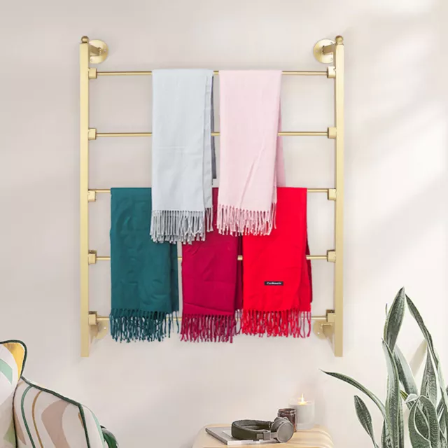 5 Tiers Wall Mounted Scarf Display Stand Boutique Closet Scarf Pants Organizer