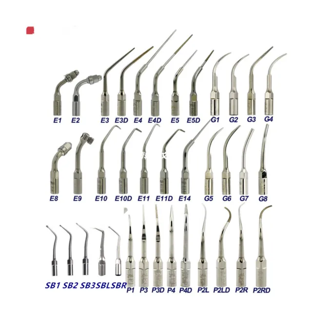 Dental Ultrasonic Endo Scaler TipS Scaling Endo Perio Fit EMS Woodpecker G P E