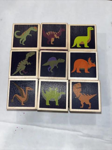Uncle Goose Dinosaur Blocks  2+ Ages  No Box Included