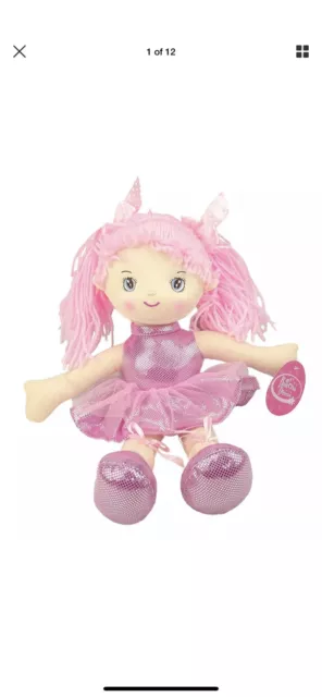 Toyland® 40cm Light Pink Ballerina Soft Doll - Princess Dolls