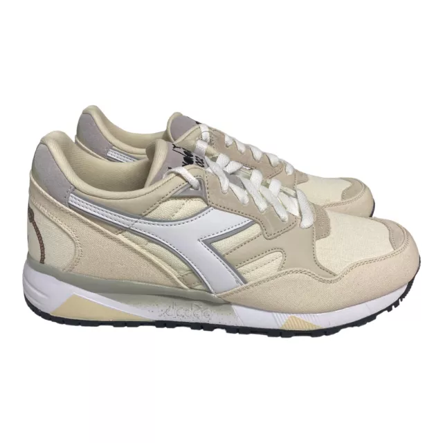 DIADORA Men's N9002 Milano White Tan Sneaker Shoe Size 7.5/8/9/9.5/10.5 NEW