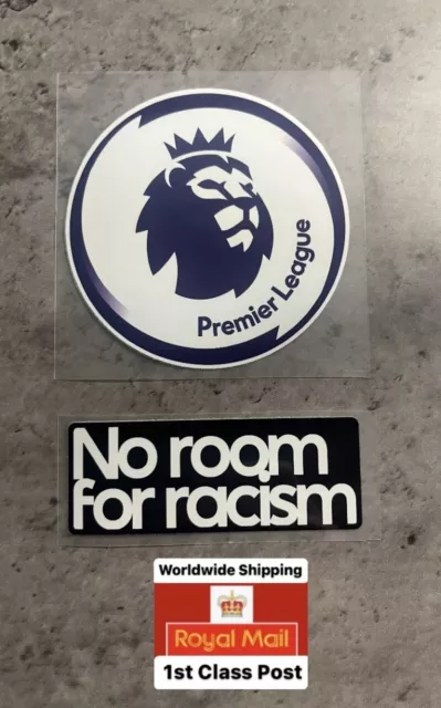 Premier League No Room For Racism Sleeve arm Patch Badge Adults Football - UK