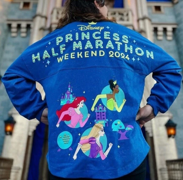 2024 WALT DISNEY World RunDisney Princess Half Marathon Spirit Jersey M