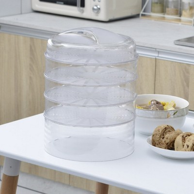 Gastronette Cloche copertura per barbecue e scioglimento di Cheeseburger Burgerglocke copertura per hamburger bistecche porta formaggio per sciogliere acciaio inox Plancha accessori colore rosso 