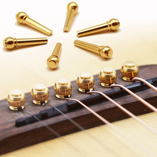 Folk Titulaire de frette Cône solide Cordes de guitare Clou Épilles de pont