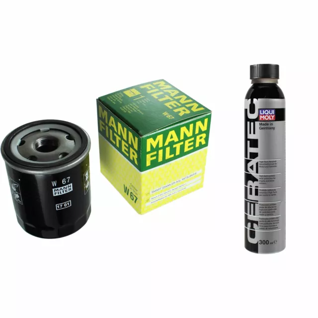 Mann-Filter Filtre à Huile W 67 + Liqui Moly Cera Tec 3721