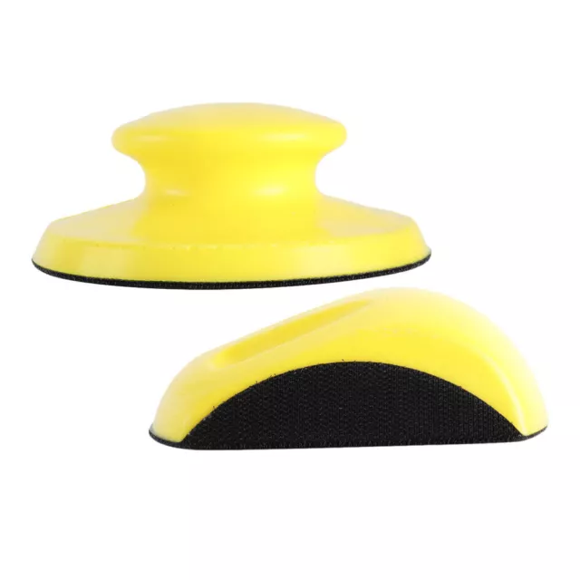 2 Pcs Hook and Loop Discs Yellow Sticky Plate Sander Tool Grinding