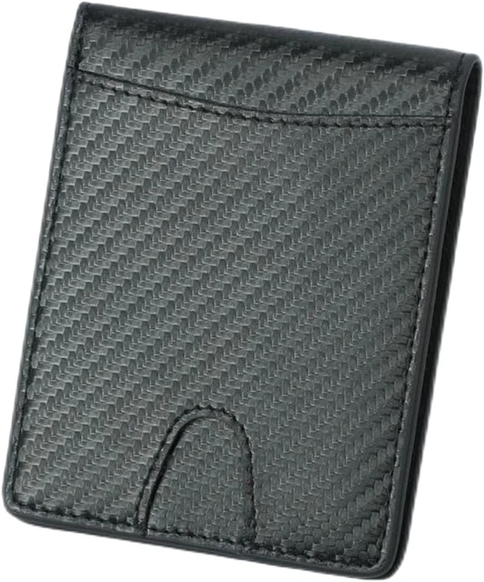 Slim Mens Wallet with Money Clip Leather RFID Blocking Bifold Credit Card Holder