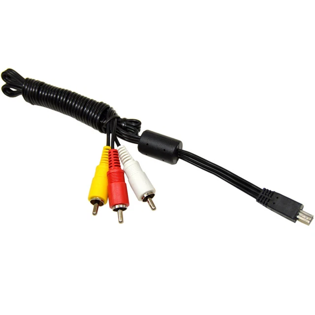HQRP Cavo da mini USB a 3 Rca Av per Canon EOS, Ixus, serie Powershot, AVC-DC400