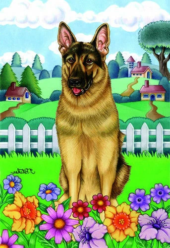 Spring House Flag - German Shepherd 73003