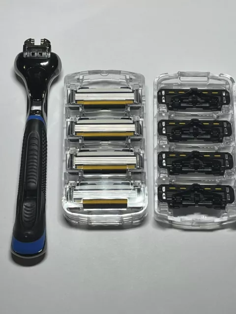 Dollar Shave Club Executive Razor - Handle + 8 Heads 4 Blades - New, Authentic