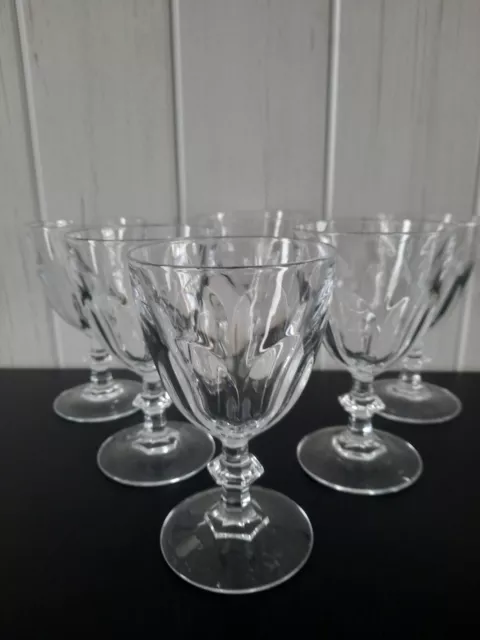 6 verres a eau cristal d arques modèle rambouillet
