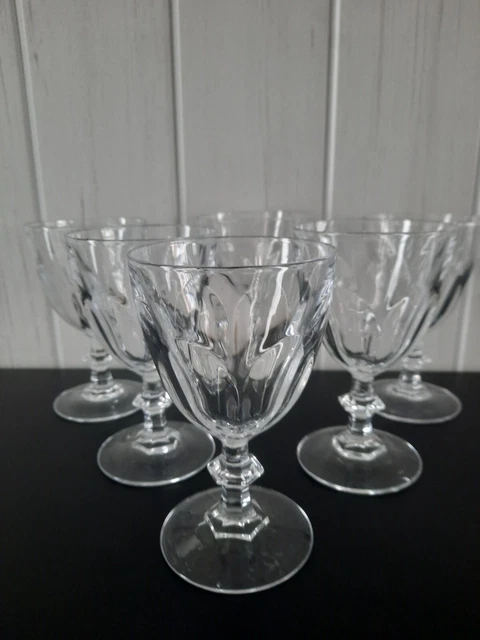 6 verres a eau cristal d arques modèle rambouillet