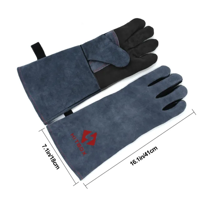 GUANTES DE SOLDADOR ESPECIALES PARA SOLDAR Heat Fire Resistant BBQ Weld Gloves 2