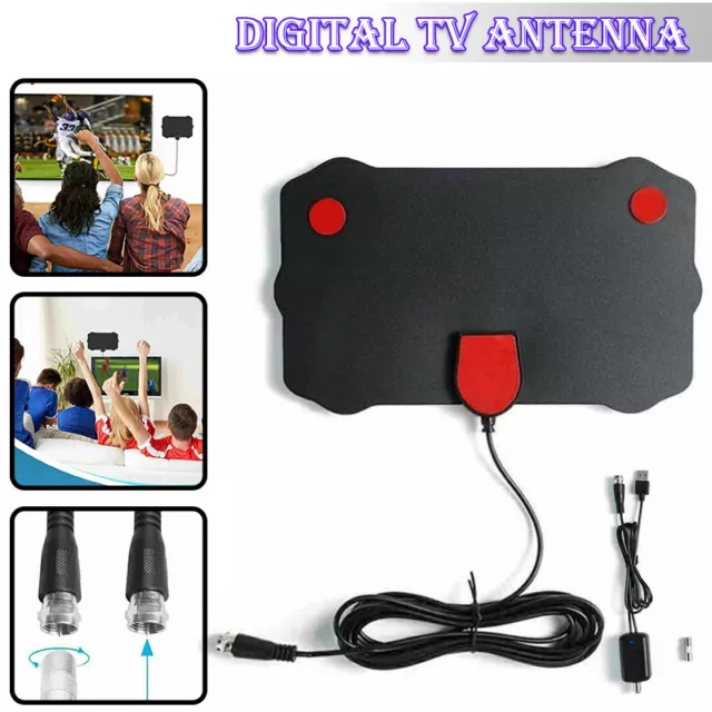 5600 Miles Digital TV Antenna Indoor HDTV Amplified Signal Booster 4K 1080P HD