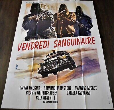 Blutiger Freitag Bloody Friday Original Movie Poster Raimund Harmstorf 2 Sheet 