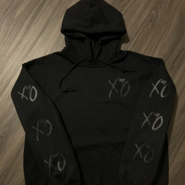 XO Hoodie The Weeknd Black w/ Black Print