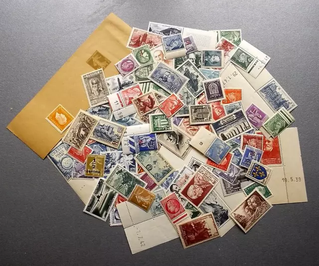 Lot collection timbres France anciens neufs**