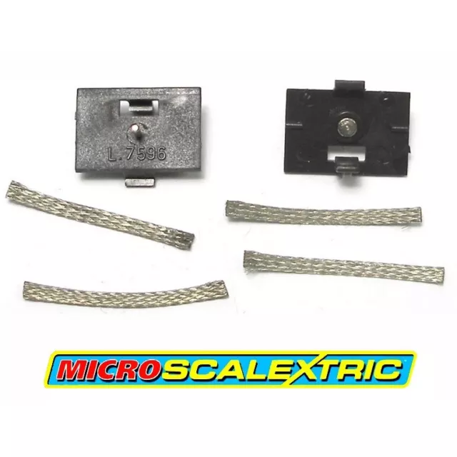 Micro Scalextric 1:64 Spares - Guide Plates & Pick-up Braids with Pins L7596