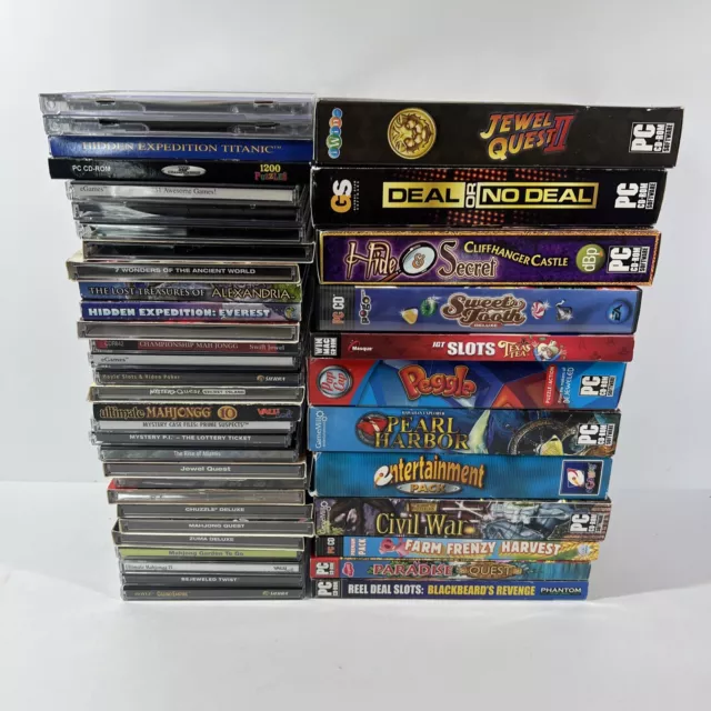 LOT Large Collection Vtg CD Rom PC Video Games 1990s 2000s