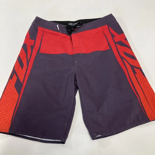 Fox Racing Board Shorts Mens Size 30 Drawstring, pocket