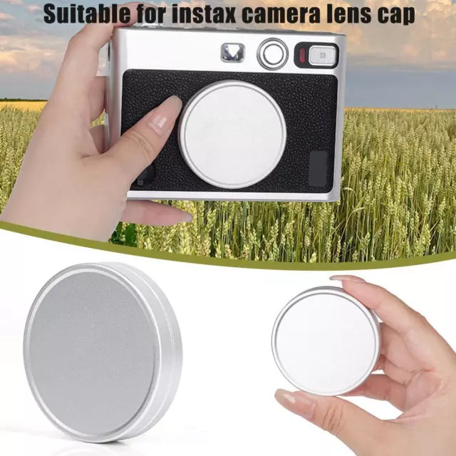 Metal Front Lens Cap/Cover Protector Hood For Instax Silver Camera EVO S3 W3A4