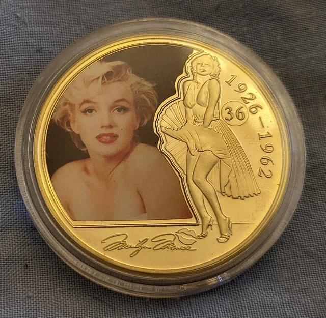MARILYN MONROE GOLD … picclick.co.uk