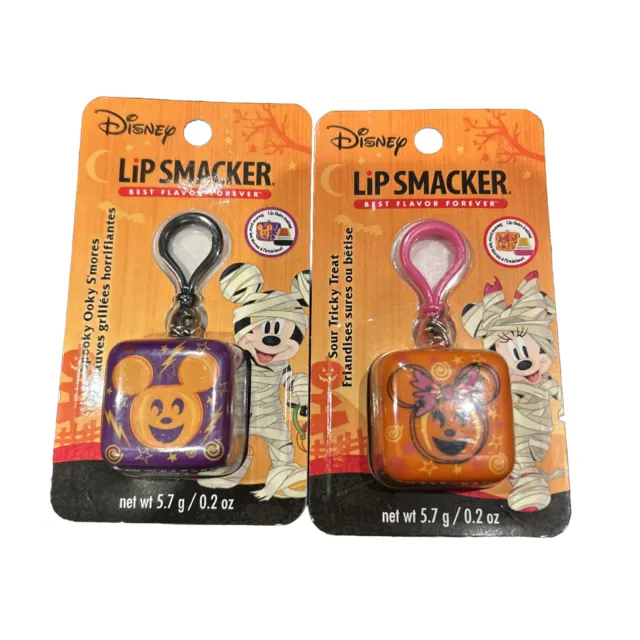 Halloween Lip Smacker Disney Minnie & Mickey Mouse S’mores Sour Treat 2 Pack