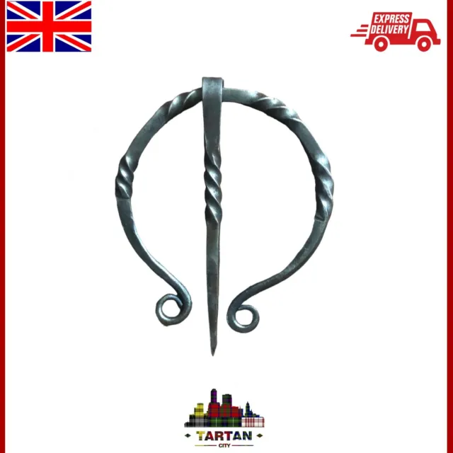 Schottische schmiedeeiserne Umhangnadel Halberbrosche - Kilt Pin & Broschen Highland