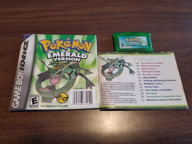 GBA Pokemon Emerald Version (Nintendo Game Boy Advance, 2005) dry battery.
