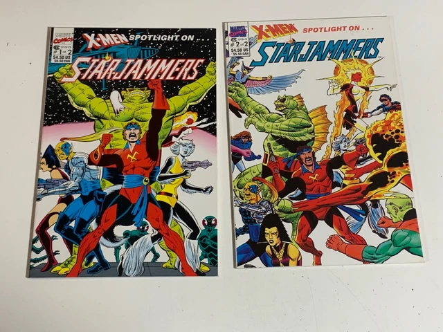 X-Men Spotlight Starjammers #1-2 (1990) Marvel Comics NM