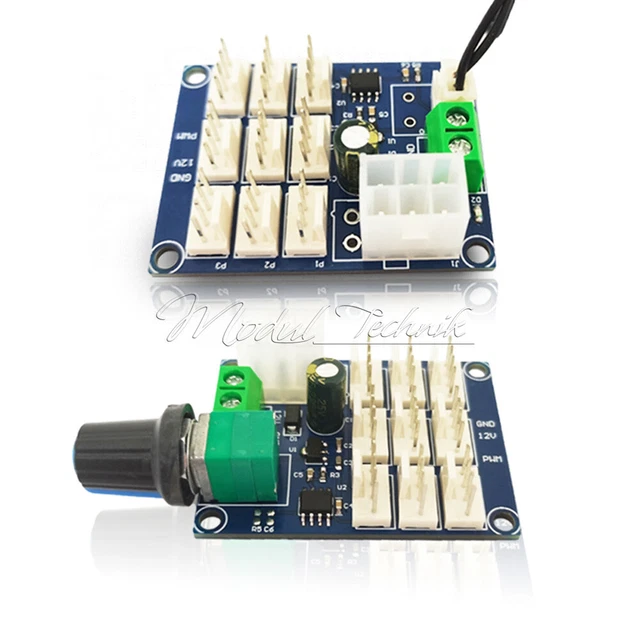 Regulator Computer Set 12V PWM SPEED Regulator Controller Computer Chassis Fan Multi Channel ...