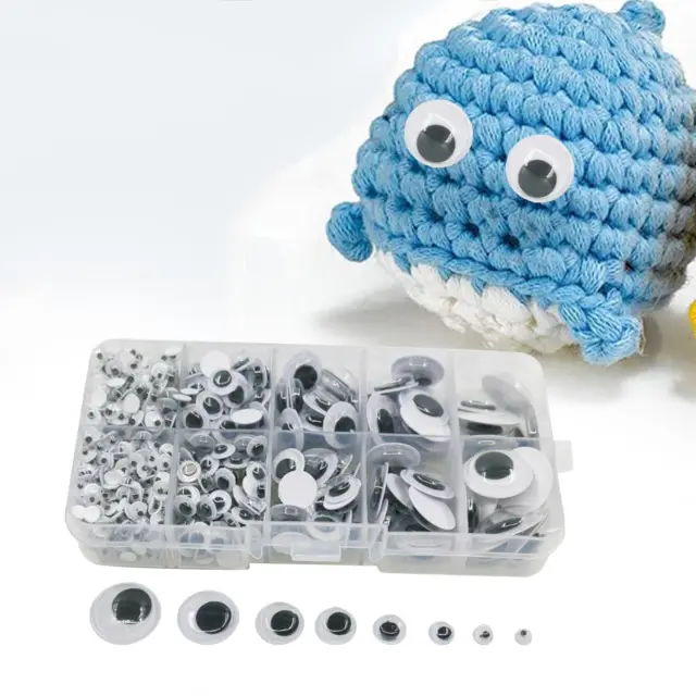 730x Stick on Googly Wiggle Eyes DIY Doll Wiggle Eyes for