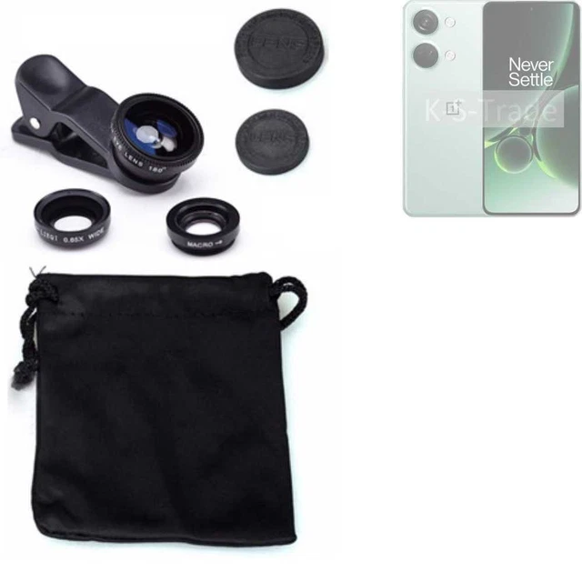 Pour OnePlus Nord 3 5G Objectifs Smartphone Lentilles fisheye macro grand angle
