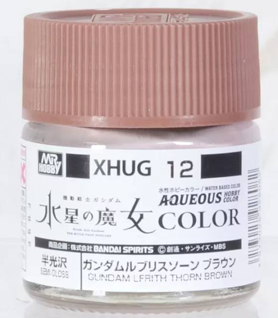 Gunze Mr.Hobby Gundam Aqueous Hobby Color Paint XHUG12 Lfrith Thorn Brown (10ml)