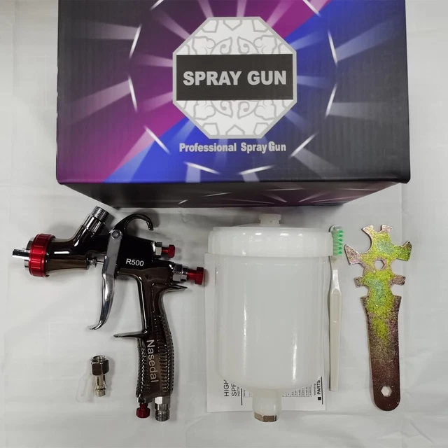 R500 LVLP Spray Gun 1.3mm High Quality 600cc Airbrush Car Painting Spray Gun