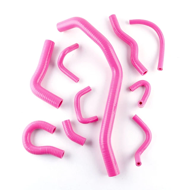 PIT66 Red Silicone Radiator Hose Kit - Fits 1988-1991 Honda Civic & CRX (EE/EF Models)