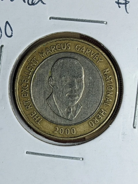 Jamaica 20 Dollars Coin 2000 Dollar World Marcus